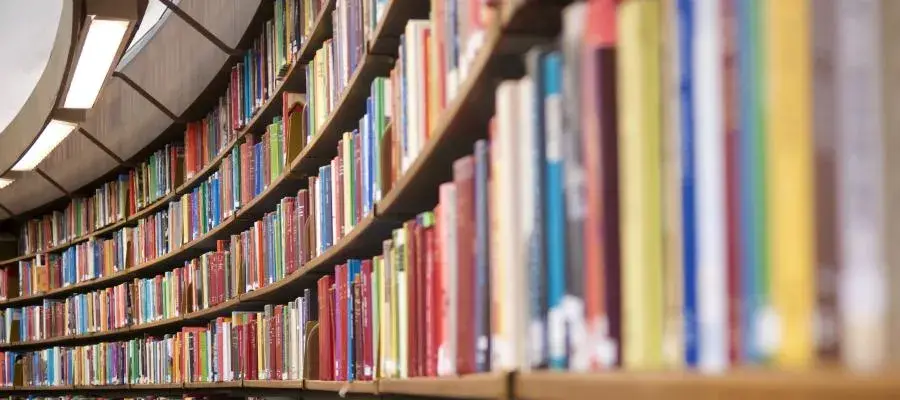 a picture of a library